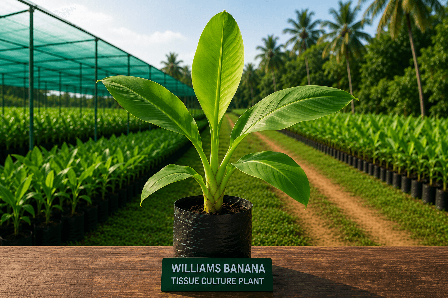 Williams Banana Plant tissue culture plant